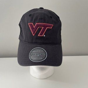 Virginia Tech Hokies hat, Zephyr, snapback, Maroon and Orange, New with Tags